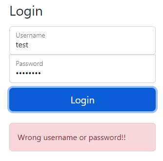 login negative